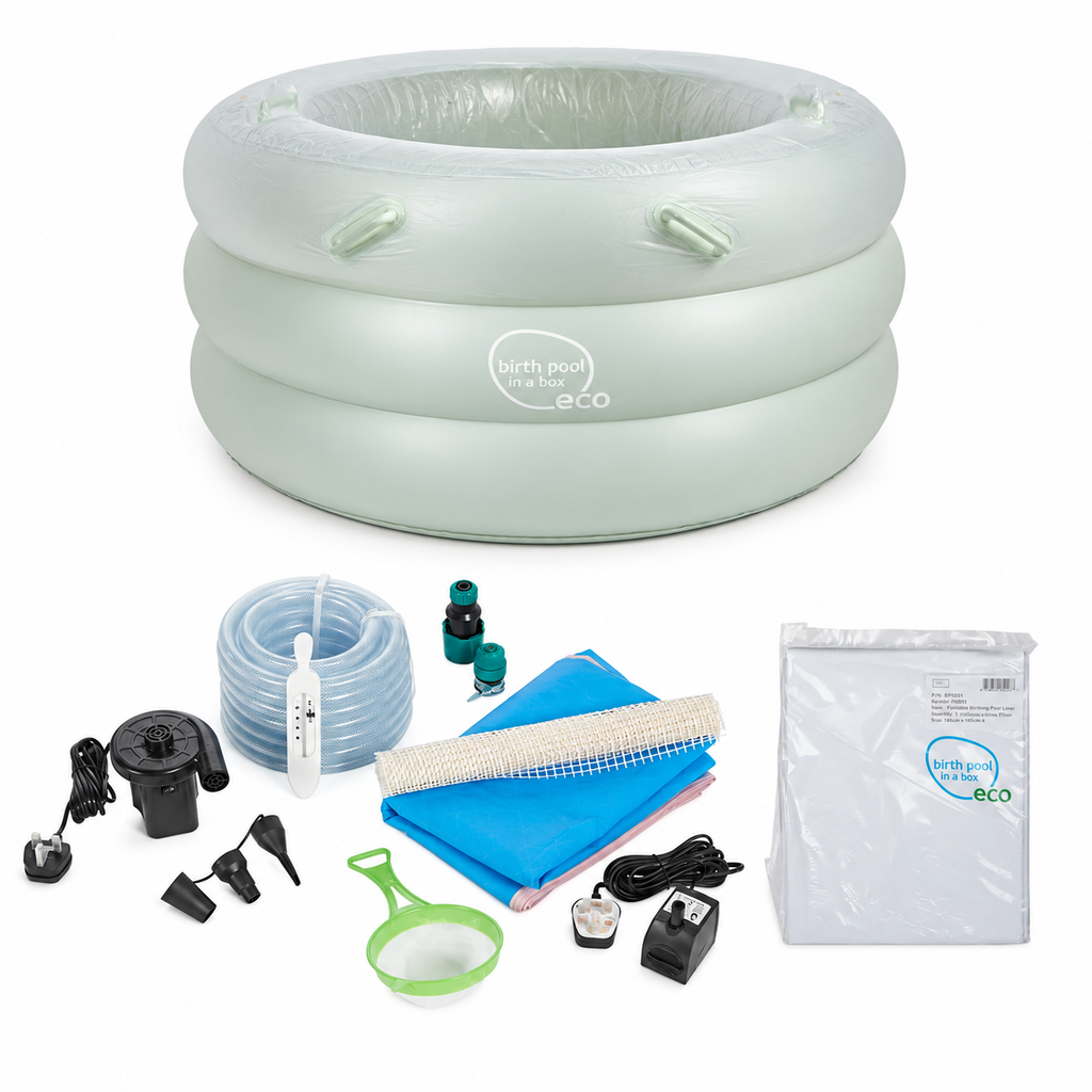 Birth Pool in a Box Eco Personal Matcha Mist Pool and EVERYTHING YOU NEED Bundle