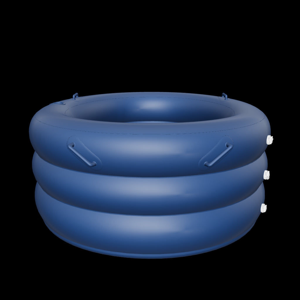 Birth pool navy peony